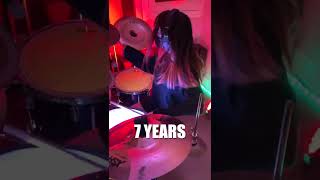 10 YEARS OF DRUMMING in less than 60 seconds 👀🥁 shorts [upl. by Dhar345]