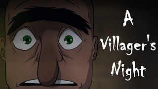 Minecraft A Villagers Night Animation [upl. by Isidora]