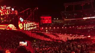 WRESTLEMANIA 33 Brock Lesnar Entrance LIVE [upl. by Chasse]