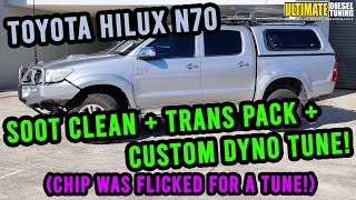 Hilux N70  OUT with the chip Then we gave it a custom dyno tune  see the MASSIVE differences [upl. by Gnilyam239]