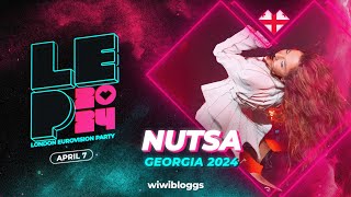 🇬🇪 Nutsa quotFirefighterquot Georgia 2024  LIVE  London Eurovision Party 2024 [upl. by Don]