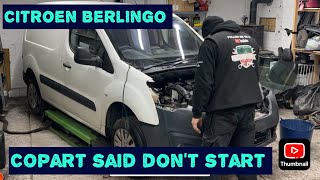 Citroen Berlingo 2018 Cat S Damage Assessment  COPART SAID DONT START [upl. by Klement190]