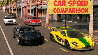 CAR SPEED COMPARISON 3D  3D Animation Comparison 4K [upl. by Nauwtna]