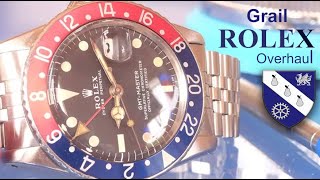 Restoration of a Classic Vintage Rolex  1972 Rolex GMT Master with 1570 movement [upl. by Imeon]