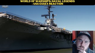 World of Warships Naval Legends  USS Essex Reaction [upl. by Airtemad]