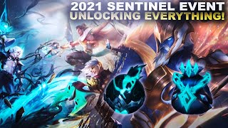 UNLOCKING 2 PRESTIGE SKINS SENTINALS 2021 LOOT  League of Legends [upl. by Leirum135]