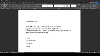 Skriv överklaga till migrationsdomstolen [upl. by Acinoj]