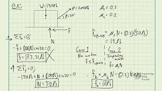 Static and Kinetic Friction  Statics [upl. by Caswell]