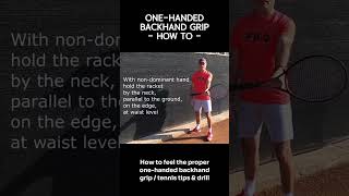 OneHanded Backhand Grip  How To [upl. by Johnna]