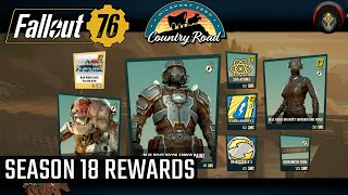 FALLOUT 76  All SEASON 18 Rewards [upl. by Nirik]