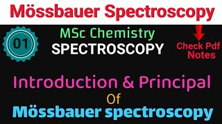 Introduction amp Principal of Mössbauer Spectroscopy Mössbauer Spectroscopy MScitschemistrytime [upl. by Minnnie]