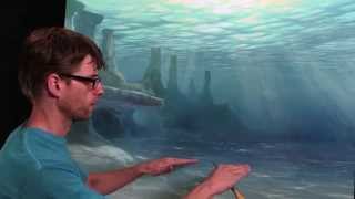 How To Paint Underwater Sea Floor [upl. by Atinuj99]