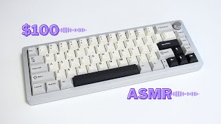 Ultra quotThockyquot ASMR Keyboard for 100  Yunzii AL66 Review Milk Switch [upl. by Ynnod47]