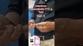 Mantoux TV test inject for patient trendingshorts viralshort youtuber [upl. by Neelyhtak871]