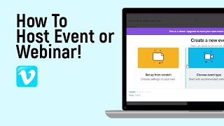 How to Host Event or Webinar in Vimeo easy [upl. by Kai933]
