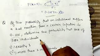 Poissons distribution with mostly asked questions in examlecture34m3 [upl. by Rimat]