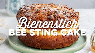 Bienenstitch – German Bee Sting Cake  Supergolden Bakes [upl. by Adin]