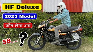 Hero HF Deluxe BS6 2023 Model Real Life Review  technical sht ride review  hf deluxe 2023 [upl. by Tikna]