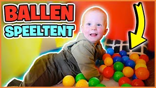 LUCiUS HEEFT ZiJN EiGEN SPEELTENT MET BALLEN 🤩  Bellinga Vlog 2776 [upl. by Atekihs770]