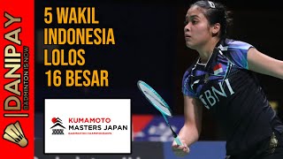 Hasil Indonesia Day2  Badminton Kumamoto Masters Japan 2023 R32 [upl. by Thalassa]