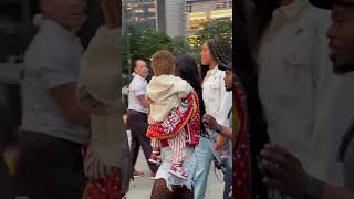 Keke Palmer in Mommy Mode nyc keke motherhood boss new shorts [upl. by Einahpehs151]