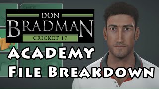 Don Bradman Cricket 17 Academy File Breakdown [upl. by Aubin]