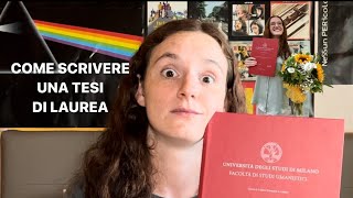 COME SCRIVERE UNA TESI DI LAUREA [upl. by Ambie]