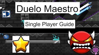 Duelo Maestro Single Player Guide Geometry Dash 22 [upl. by Sathrum]