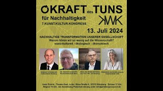 7 KUNSTKULTURKONGRESS für Nachhaltigkeit  3 Event am 130724 WissenschaftsTrialog [upl. by Aennyl]