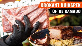 Krokant BUIKSPEK Langzaam gegaard op de BBQ [upl. by Alexio]