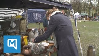 RiesenFlohmarkt auf der Theresienwiese Verkäufer campen mehrere Tage [upl. by Aened]