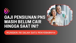 Gaji Pensiunan PNS Belum Masuk Hingga Saat Ini Mungkin Ini Salah Satu Penyebabnya [upl. by Edan]