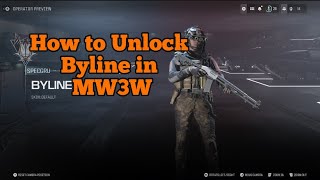 How to Unlock Byline in MW3 [upl. by Repsihw482]