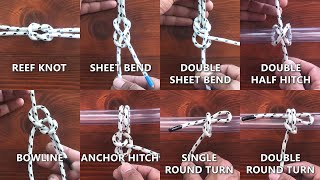 HOW TO TIE 8 ESSENTIAL KNOTS [upl. by Bedwell]