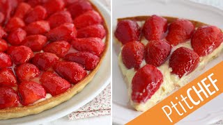 Une TARTE AUX FRAISES hyper facile pour célébrer leur retour [upl. by Gault975]