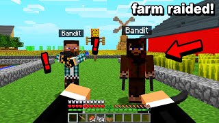 When Minecraft bandits come knocking on friendly farmers door [upl. by Ailisab129]