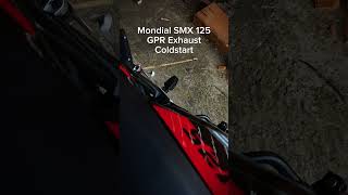 Mondial SMX 125 GPR Exhaust No DB Killer Coldstart [upl. by Oam80]