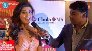 Pranitha Tamil Actress SpeaksSIIMA 2014  Red Carpet [upl. by Naillik745]