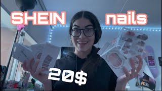 SHEIN NAIL HAUL 20 press on review [upl. by Kendell]