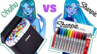 Ohuhu Marker Vs Sharpie markers  I CANT CHOOSE [upl. by Hughett182]