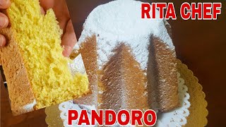 PANDORO di RITA CHEF🎄Soffice e profumato senza planetaria [upl. by Balcer]