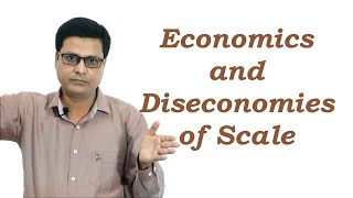 Economies and Diseconomies of Scale in Hindi [upl. by Wilbert]