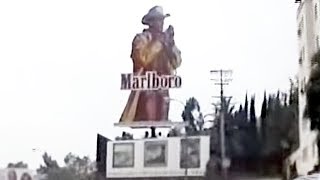 Marlboro Man billboard on Sunset Blvd 19881993 [upl. by Gylys525]