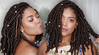 Crochet Faux Locs Tutorial  Goddess Locs [upl. by Aynad206]