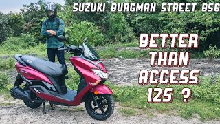 Suzuki Burgman Street BS6 Review  Worth Buying Over Access 125 [upl. by Geoff766]