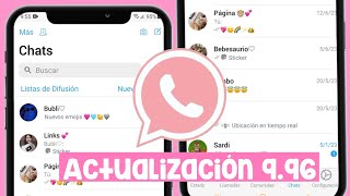 ACTUALIZACION de WHATSAPP ESTILO IPHONE 🌈 ANTIBANEO 996 [upl. by Tertias]