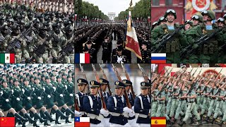 15 Desfiles Militares Más IMPRESIONANTES Del Mundo [upl. by Cohbert]