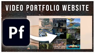 How to build your Videography Portfolio  Adobe Portfolio Walkthrough [upl. by Evoy]