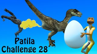 Patila Challenge 28 Patila is helping The Raptor From Gorilla Funny Animated Short Film of Patila [upl. by Bonine866]