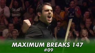 Ronnie OSullivan  Snooker Maximum Breaks 147 09 [upl. by Henley]